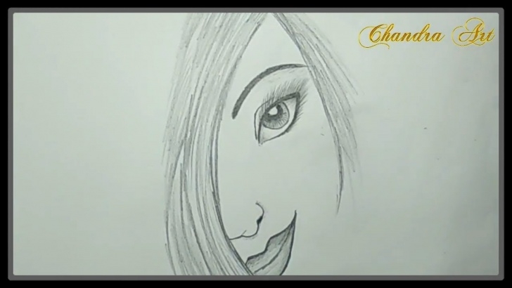 Wonderful Easy Pencil Sketches Easy Cool Pencil Drawing - How To Sketches A Girl Face #easy Picture