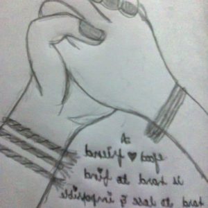 Friendship Drawings In Pencil