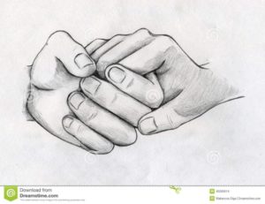 Wonderful Hand Pencil Sketch Courses Images For > Pencil Drawing Of Couple Holding Hands | Drawing Image