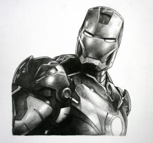 Wonderful Iron Man Pencil Art Easy Iron Man, Avengers Original Pencil Drawing | Cool Creations | Iron Image