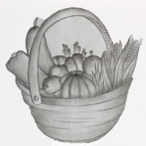 Pencil Shading Of Vegetables