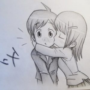 Simple Pencil Sketches Of Couples In Love